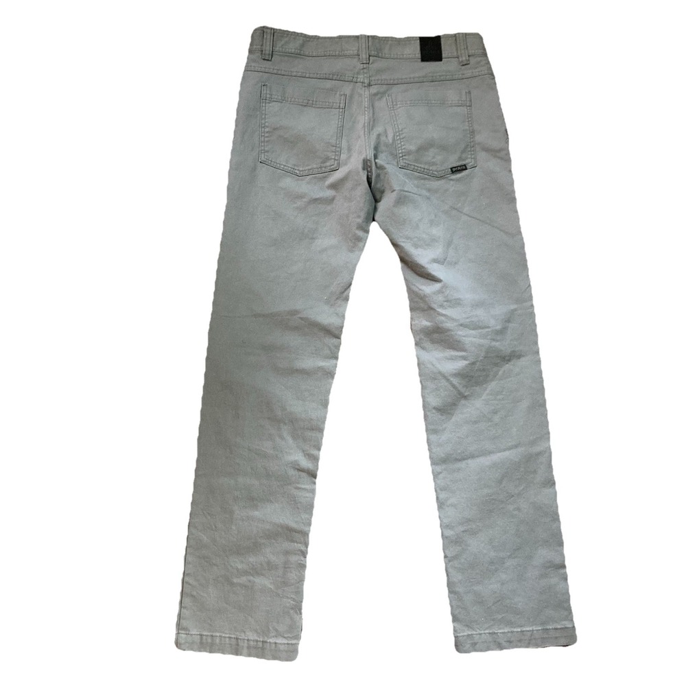 PrAna Pants Mens 33 Gray Slim Fit Organic Cotton Stretch Chino Casual - Picture 8 of 13